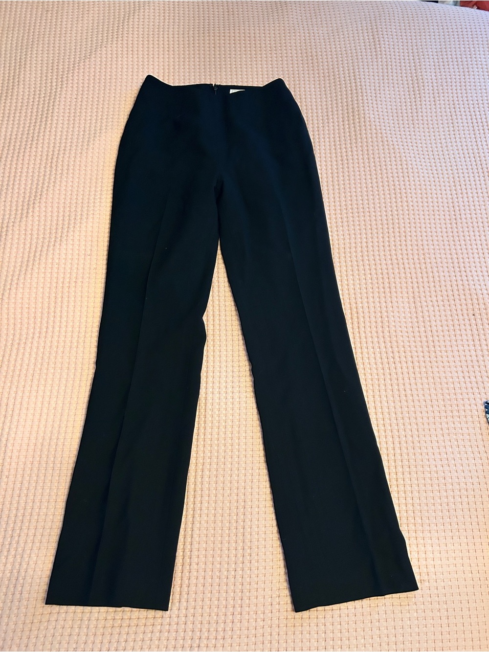henri bendel Wool Blend Lined Black Women's Tailored Pants